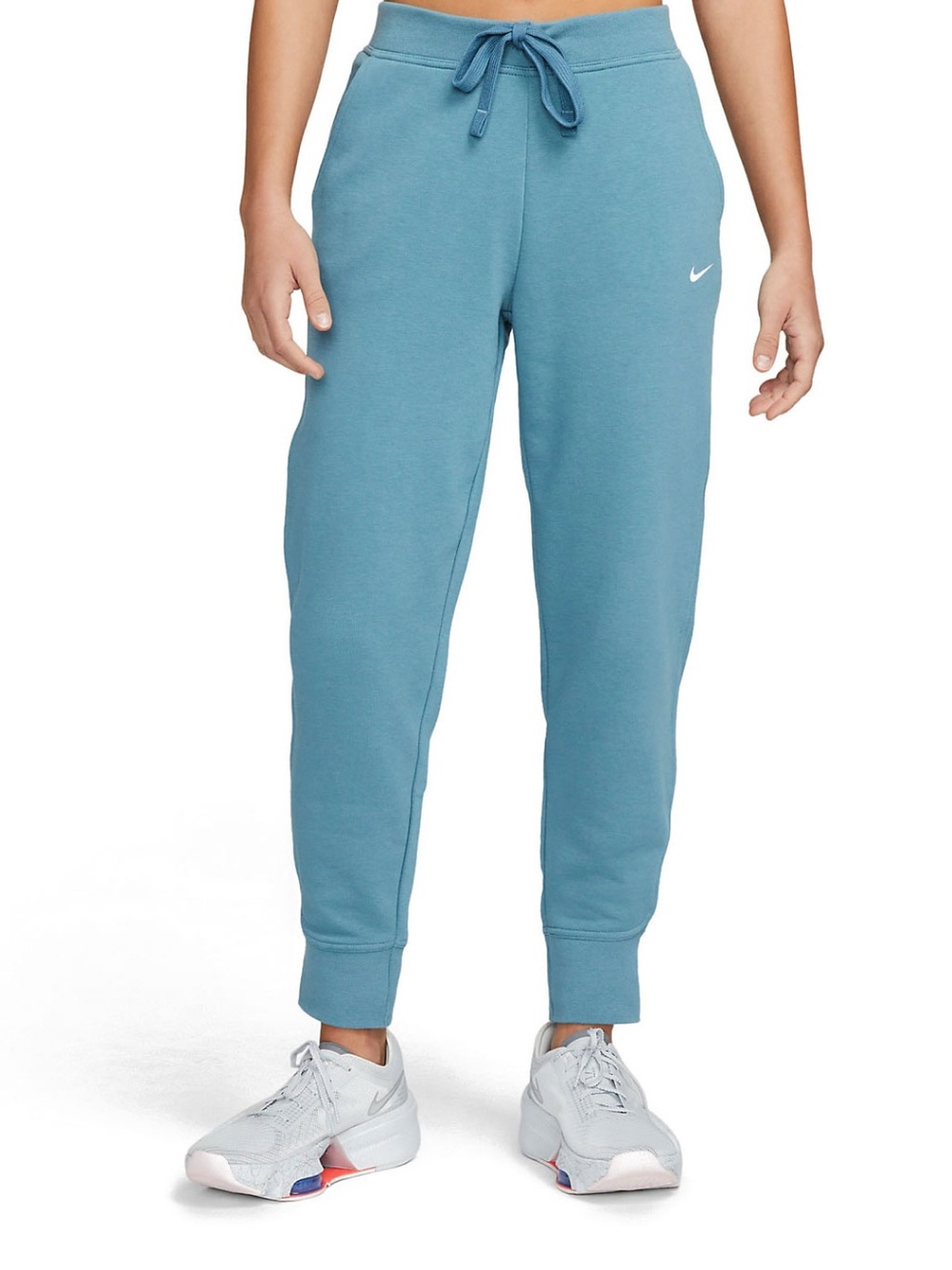 Nike Women Size M Teal Blue Fleece Joggers